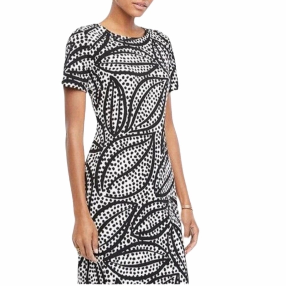 Ann Taylor Dotted Floral Dress